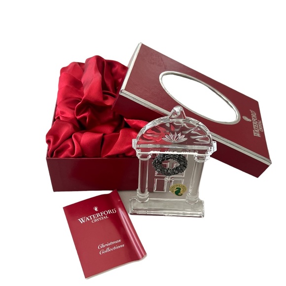 KSD Waterford 135435 Our New Home Crystal Christmas Holiday Ornament Door - Picture 2 of 6